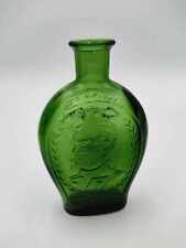 General Sherman Standing Stone Green Glass Bottle Flask - Lancaster Oh