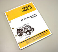 Parts Manual For John Deere 80 820 830 830i Tractor Gas Diesel All Years
