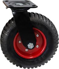Swivel Heavy Duty Caster Wheel Industrial Casters 8 Inch 1 Wheel Red Rim Ru