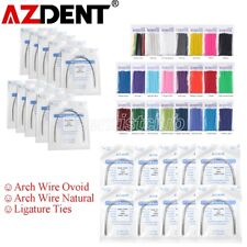 Azdent Dental Orthodontic Ligature Ties Elastic Rubber Bands Round Arch Wires