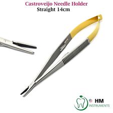 Surgical Needle Holder Tc Castroveijo Straight 14-cm Dental Implants Instruments