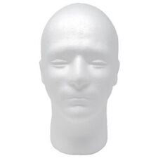 Male Styrofoam Foam Mannequin Wig Head 11 1 Coun