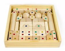 Widu Architectural Magnetic Wood Blocks 56 Piece Set In Wooden Keepsake Case