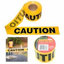 3 X 100ft Caution Tape Roll Yellow Barricade Hazard Weatherproof Safety Warning