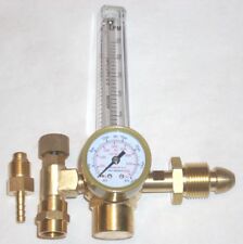 Argon Or Argonco2 Gas Mix Flowmeter Mig Tig Welding Regulator Cga 580