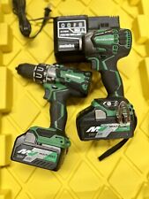 Metabo Hpt 36v Hammer Drill And Triple Hammer Impact Combo-2 Batteries Charger