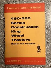 Original Vintage J.i. Case 480-580 Tractor Operators Instruction Manual