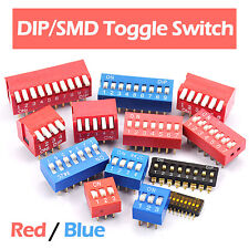 234568910 Pin Dipsmd Toggle Switch Red Blue Pcb Toggle Snap Switches
