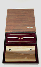 Vintage Shaffer Pen Desk Set S14 Spanish Onyx Made In The Usa...5b