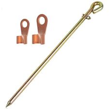 - Portable Ground Rod - Grounding Pin With Ground Wire Lug Great For Electr...