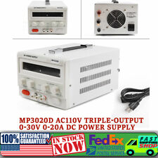 Mp3020d Led Regulated Variable Lab Dc Bench Power Supply 0-30v 0-20a Power Line