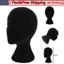 Black Male Foam Mannequin Head Holder Stand Display Wig Hat Glasses Display Us