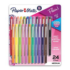 Paper Mate Flair Felt Tip Pens Medium Tip Limited Edition 24 Count