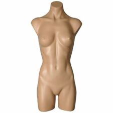 Mn-179body Fleshtone Plastic Female Round Body Armless Mannequin Torso No Base