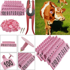Cattle Ear Tags 001-100 Number Plastic Livestock Animal Tag For Cows Ear Tag Ap