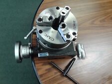 8 Horizontal Vertical Rotary Table 3-slot W. 8 3-jaw Chuck Front Mounting