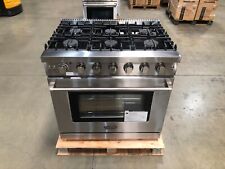 36 In. Gas Range 6 Burners Stainless Steel Open Box Cosmetic Imperfections
