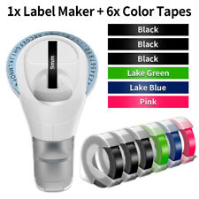 Dymo Embossing Label Maker With 6 Color Label Tapes 38 Dymo Omega Xpress Maker