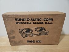 New Vintage Bunn Wx2 Commercial Double Coffee Potplate Warmer Openedforpicsonly
