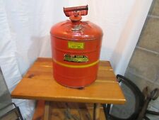 Justrite Gas Can G-328213 5 Gallon Type I Safety Red Good Condition Great 