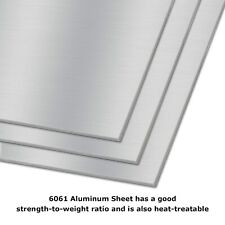 6061 T6 Aluminium Metal Sheet 12 X 12 X 18 Inch Flat Plain Plate Panel Aluminum