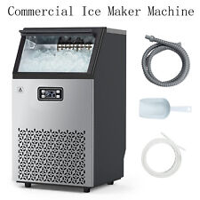 Commercial Ice Maker 150 Lbs24h Under Counter Ice Cube Machine W 33 Lb Storage