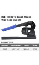 Bench Swaging Tool For Crimping Wire Rope End Sleeve Cable Deck Railing System