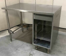 Stainless Steel 48 X 30 Table With Drawer Undershelf Cabinet