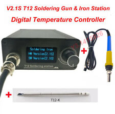 V2.1s T12 Digital Temperature Controller Soldering Equipment Gun Iron Station