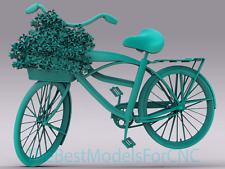 3d Model Stl File For Cnc Router Laser 3d Printer Bicycle With Plants
