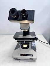 Olympus Bh-2 Microscope For Parts Only Light Bulb Works