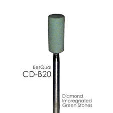 Dental Lab Diamond Green Stone Besqual Cd-b20 Barrel For Zirconia And Porcelain