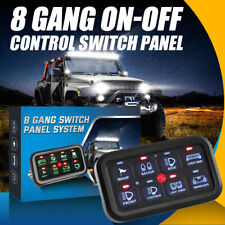 8 Gang Switch Panel Led Work Light Bar On-off Controls Electronic Relay System