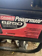Coleman Powermate 6250 Cranking Watts 5000 Portable Gas Generator Local Pickup