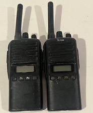 Icom Ic-f43gs Uhf Black 4 Watts Radio Lot Of 2