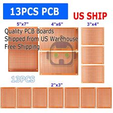 13pc Prototyping Board Pcb Printed Circuit Prototype Breadboard Stripboard