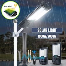 2000w Commercial Led Solar Street Lights Dusk-dawn Pir Floodlight Road Lamppole
