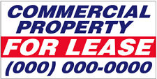 2 To 20 Commercial Property For Lease Vinyl Banner Custom Sign Add Your Phone