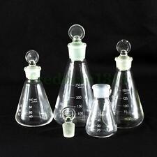 50100150250ml Glass Erlenmeyer Flask Conical Bottle Lab Chemistry Glassware