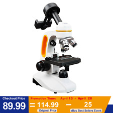 Svbony Sm202 40-2000x Monocular Compound Microscope W Led Light Phone Adapter