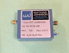 Rf Fet Amplifier Wj-5310-143  8 To 12 Ghz 12 V Sma Microwave Watkins Johnson