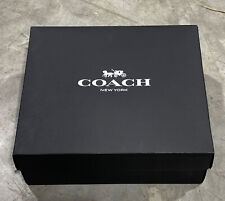 Coach Black Gift Box 12x10x4.5 Small Handbag Simplex Box New