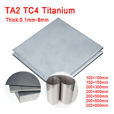 Metal Titanium Ti Ta2 Tc4 Plate Sheet Panel 0.5 0.8 1 1.5 2 3 4 5 6 8mm Thick