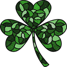 30 Custom Stained Glass Shamrock Personalized Address Labels