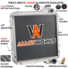 4 Row Alunimum Radiator For Case Backhoe 590sm 580l 580sl 584e 585e 585g 4391t