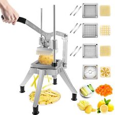 Commercial Vegetable Chopper W 4 Replacement Blades Stainless Steel Fr...