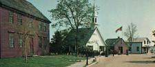 Postcard Mystic Seaport Mystic Connecticut Schoolhouse Car A42