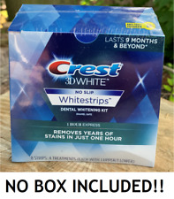 Crest 3d 1 Hour Express No-slip Whitestrips White Strips Teeth Whitening No Box