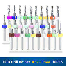 30pcs Pcb Micro Drill Bit Set 0.1-1.0 1.1-2.0 2.1-3.0mm For Print Circuit Board