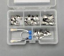 Dental Sectional Contoured Metal Matrices Matrix Bands Refill Clip Ring Kit G2